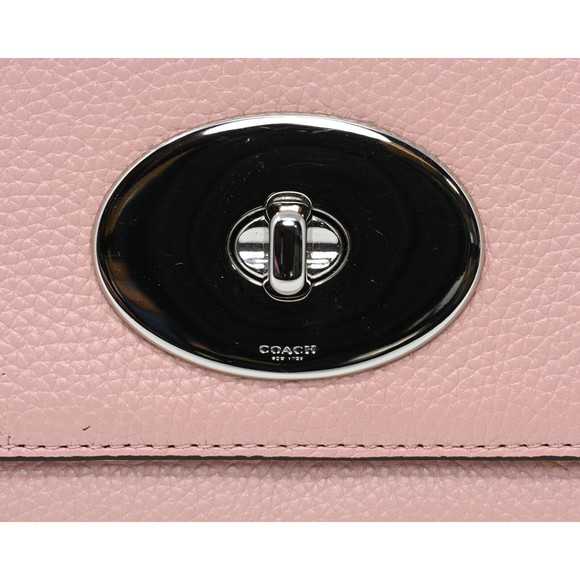 COACH CROSSTOWN Crossbody Blush Pink Polished Pebbled Leather 53083 NWT $195 - Picture 7 of 9